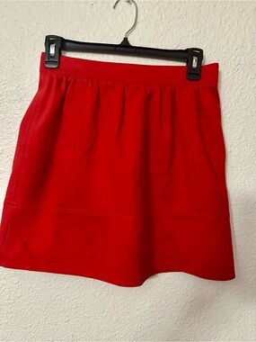 Madewell Red Mini Skirt